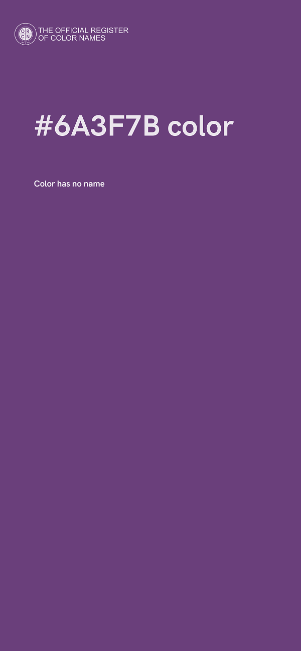 #6A3F7B color image