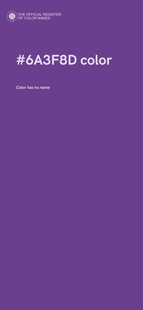 #6A3F8D color image