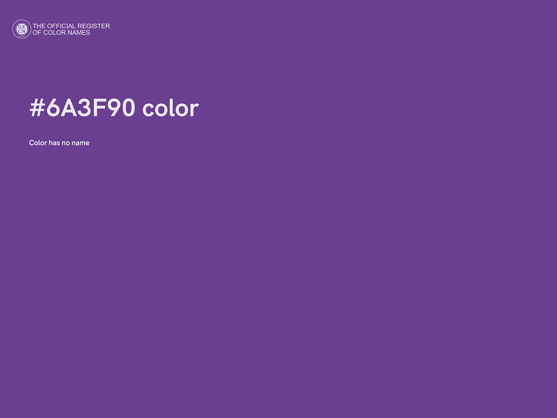 #6A3F90 color image