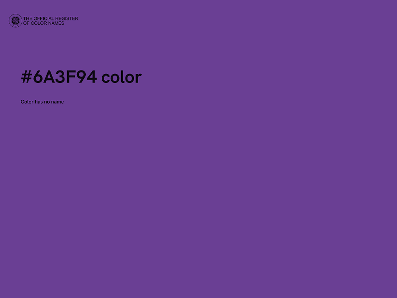 #6A3F94 color image