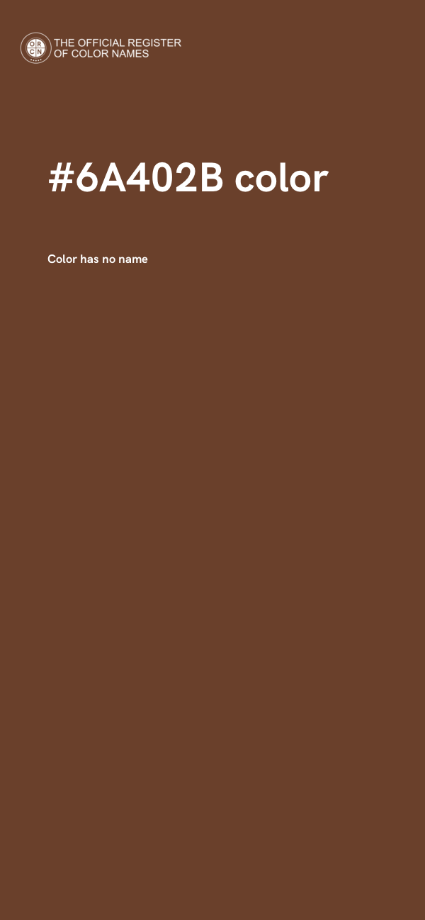 #6A402B color image