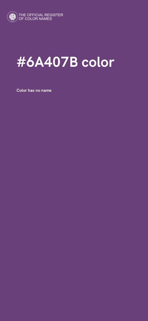#6A407B color image