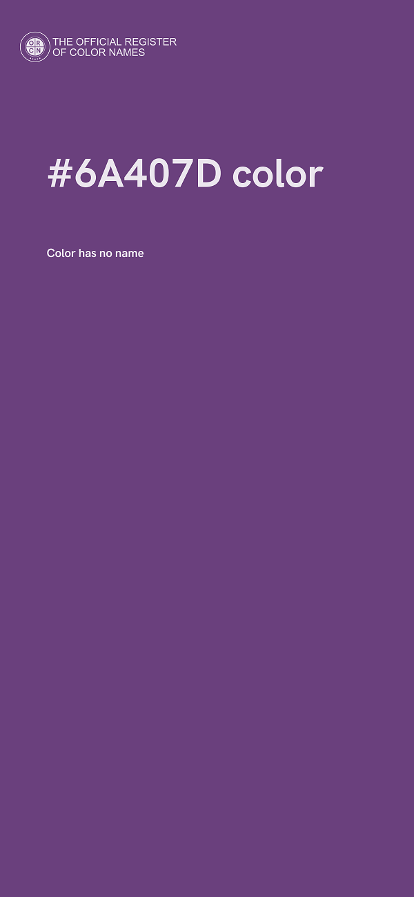 #6A407D color image