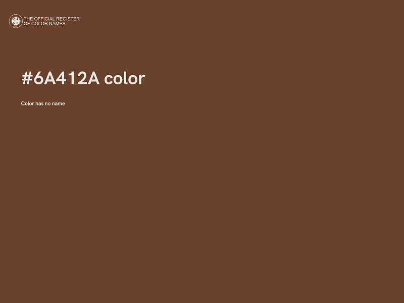 #6A412A color image