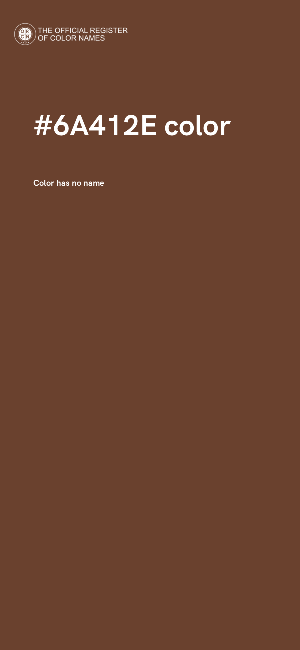 #6A412E color image