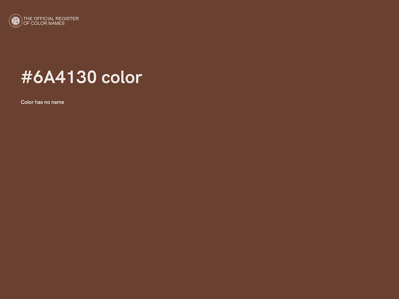 #6A4130 color image