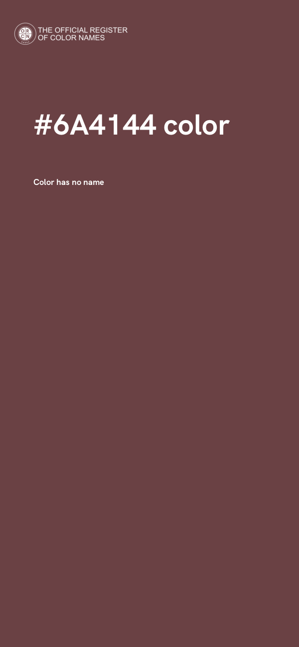 #6A4144 color image