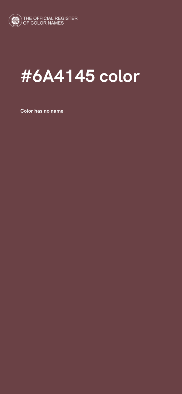 #6A4145 color image