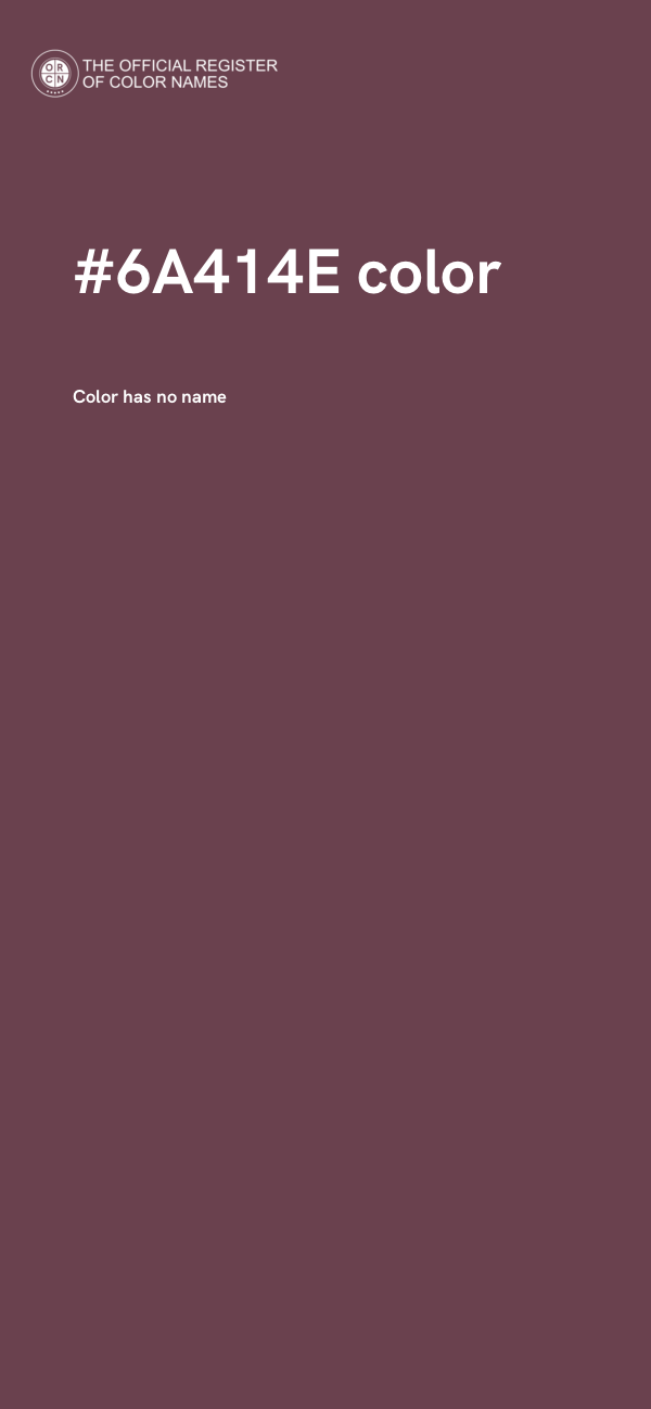 #6A414E color image