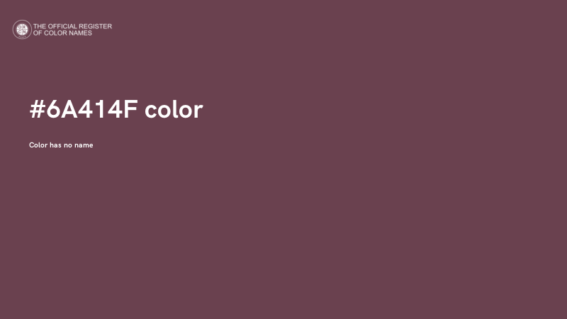 #6A414F color image