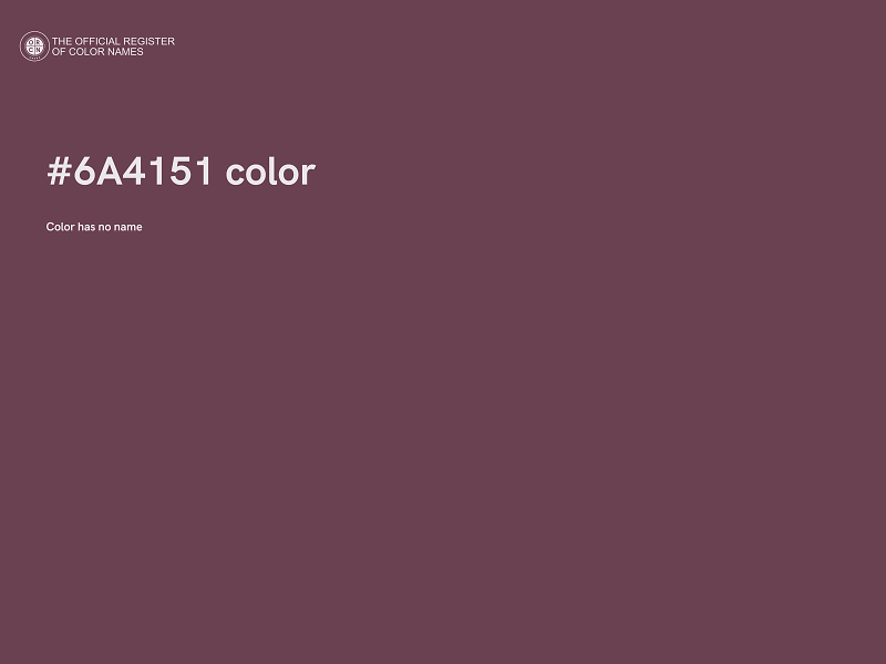 #6A4151 color image
