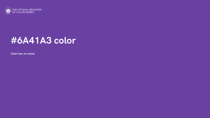#6A41A3 color image