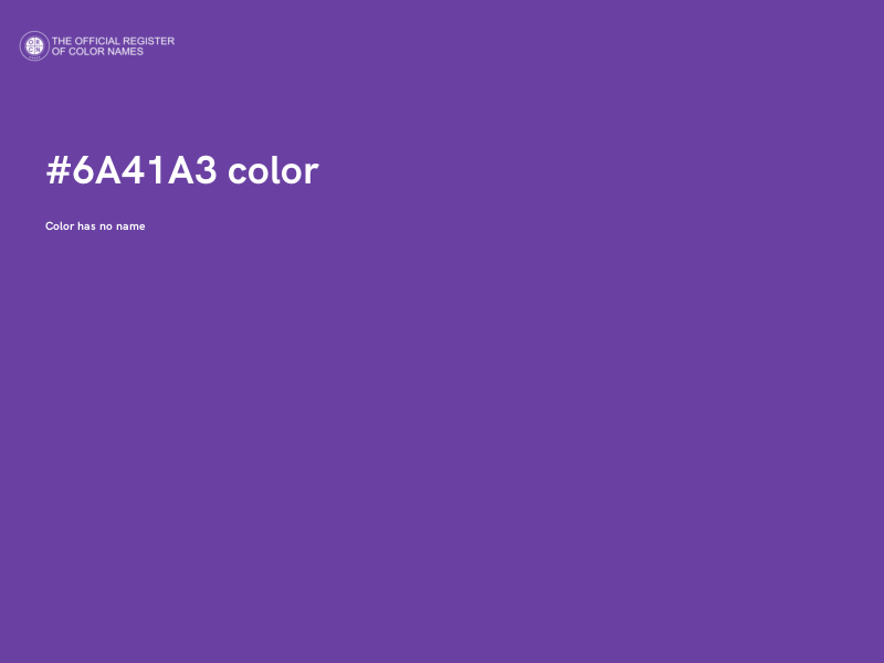 #6A41A3 color image