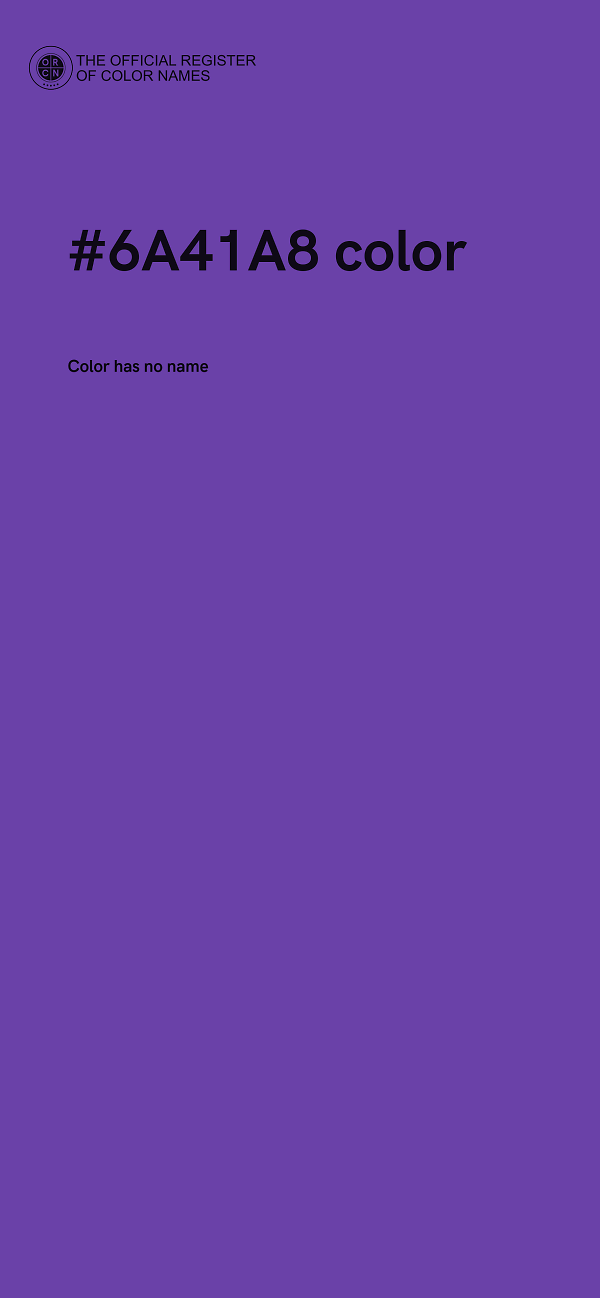 #6A41A8 color image