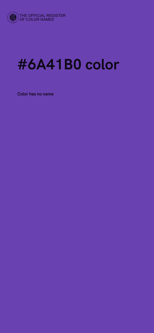 #6A41B0 color image