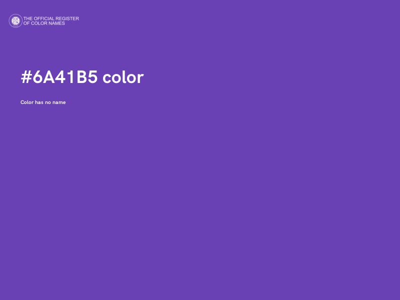 #6A41B5 color image