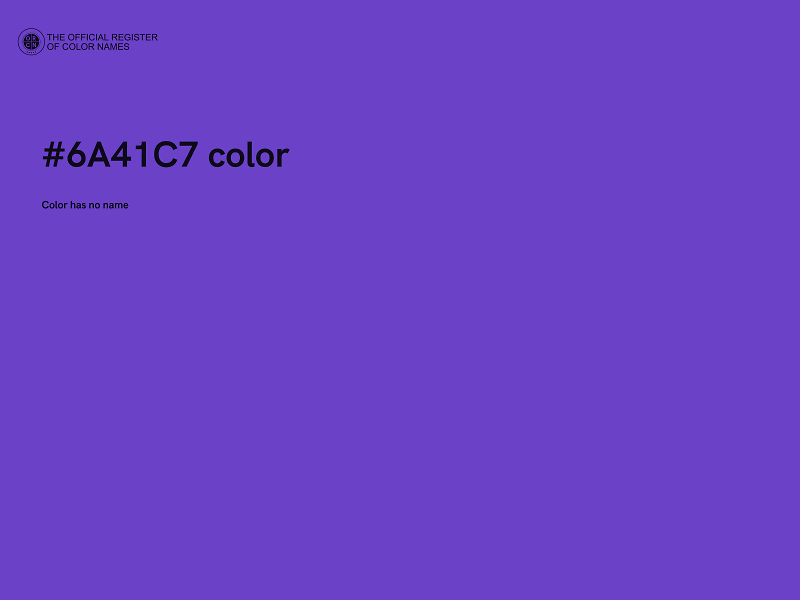 #6A41C7 color image