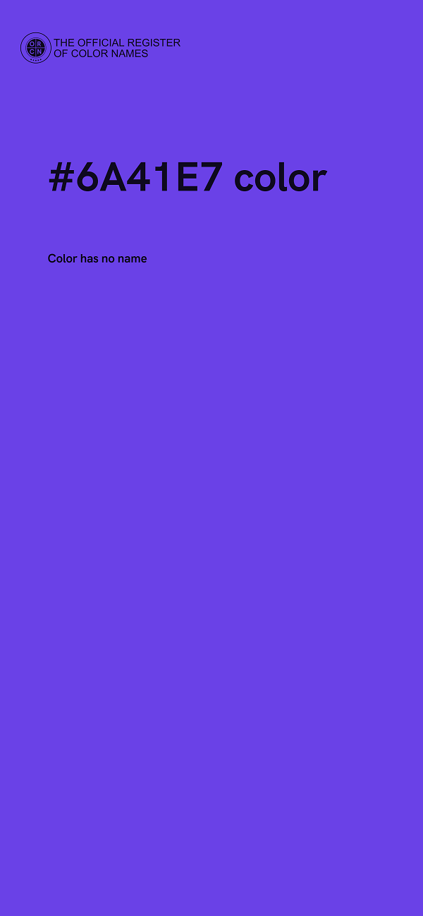 #6A41E7 color image