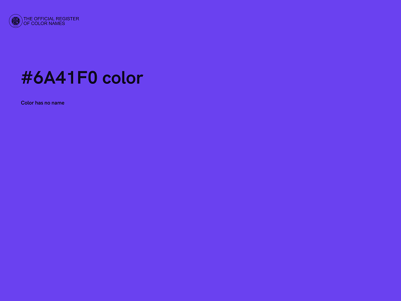 #6A41F0 color image