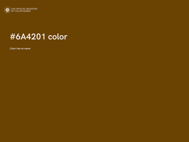 #6A4201 color image