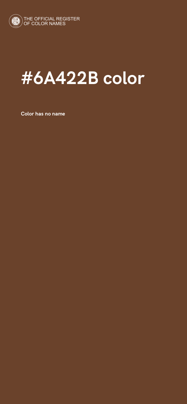 #6A422B color image