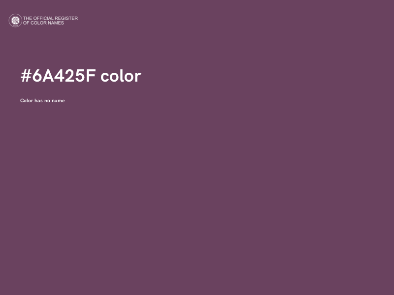 #6A425F color image