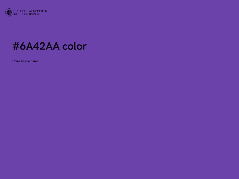 #6A42AA color image