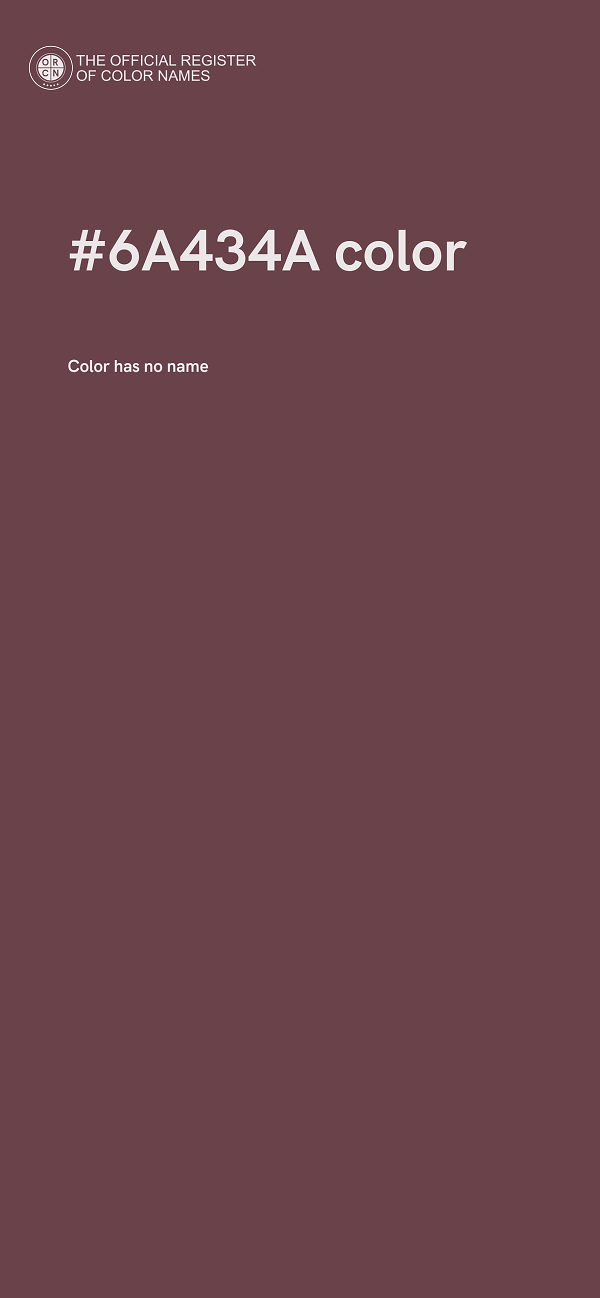 #6A434A color image
