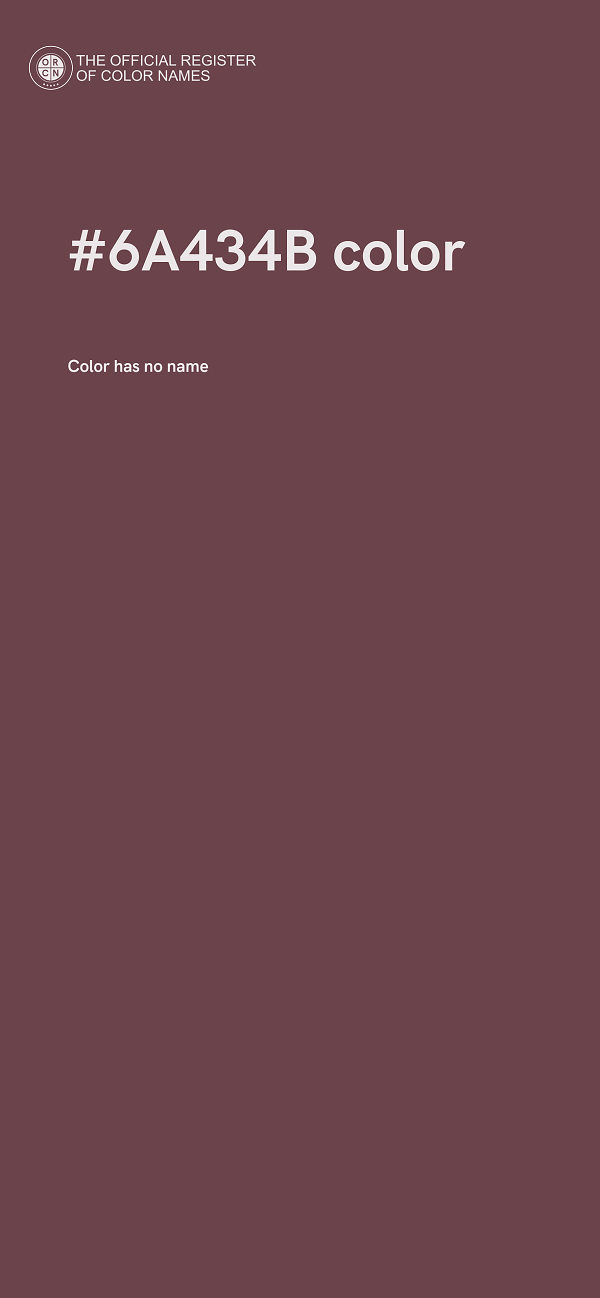 #6A434B color image