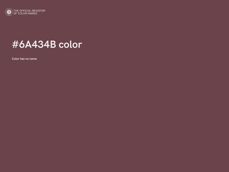 #6A434B color image