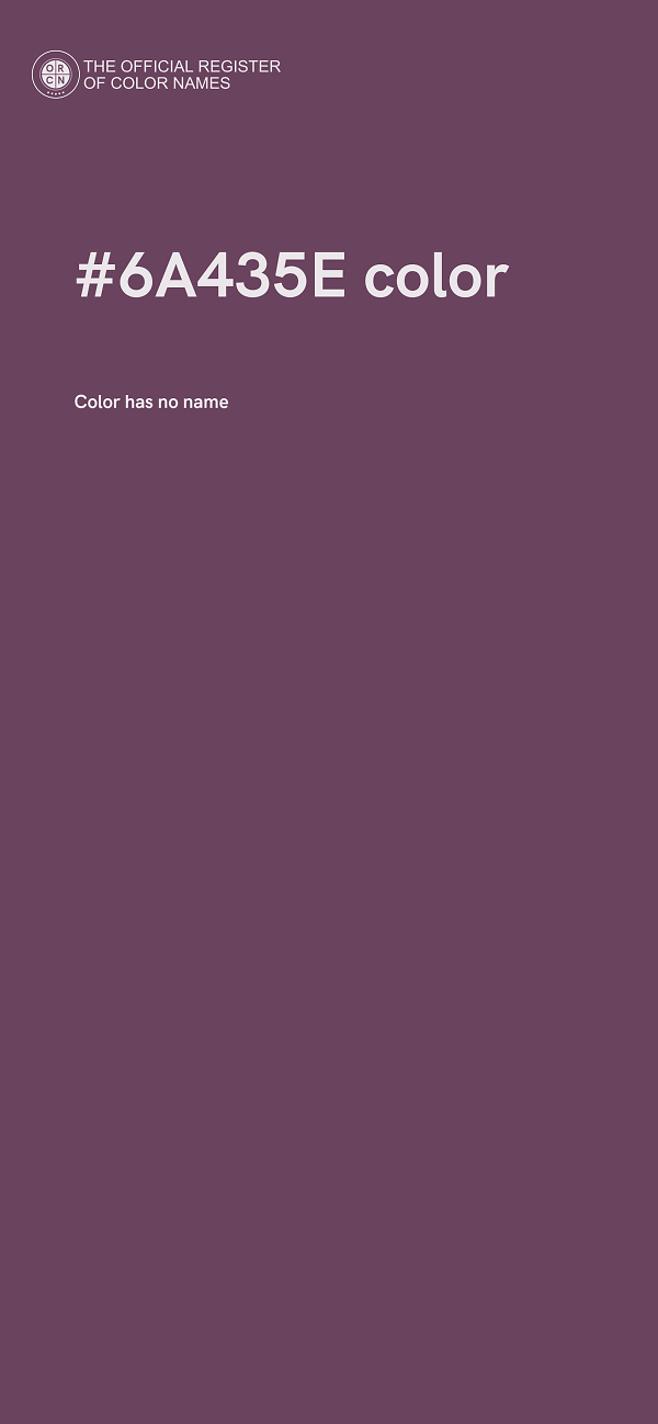 #6A435E color image