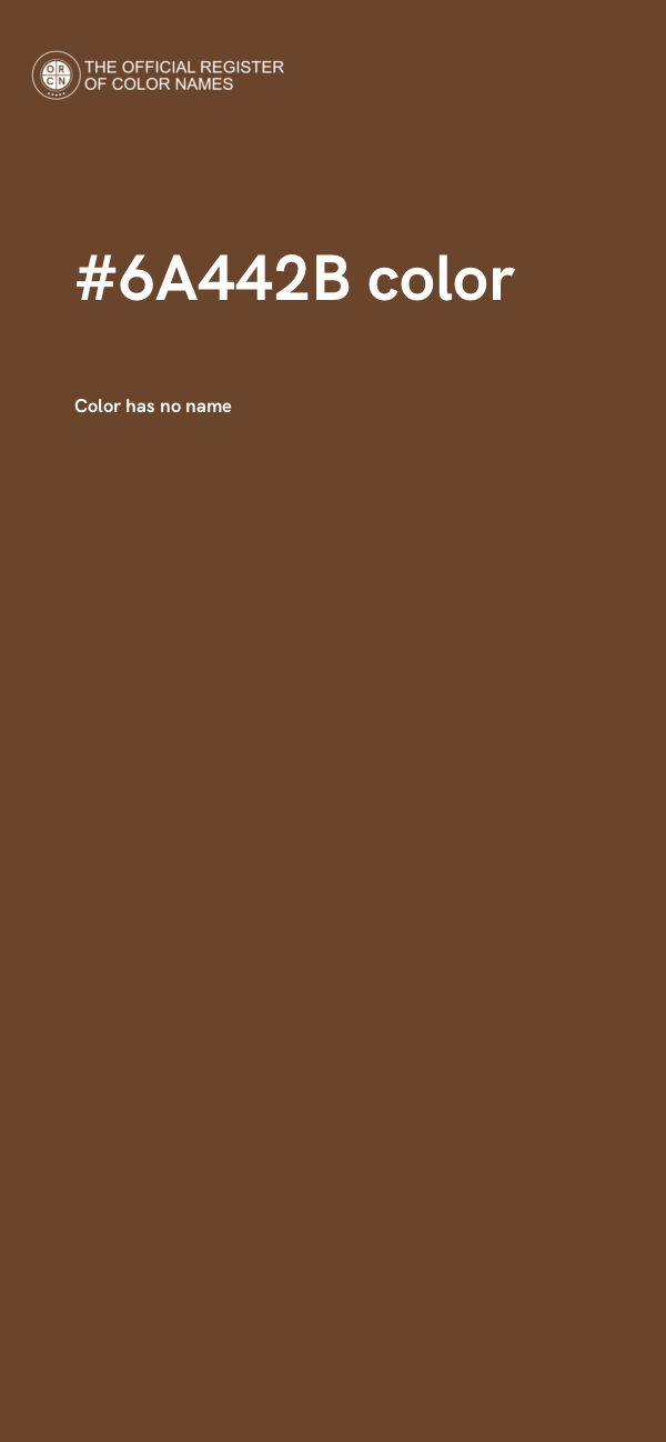 #6A442B color image