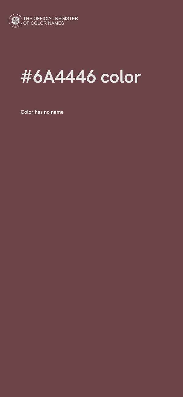 #6A4446 color image