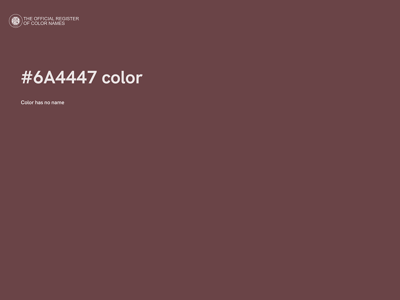 #6A4447 color image