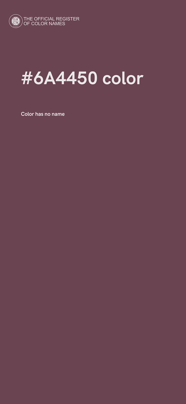 #6A4450 color image