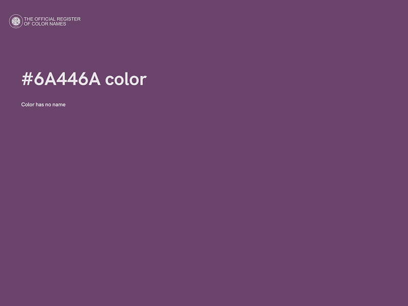 #6A446A color image