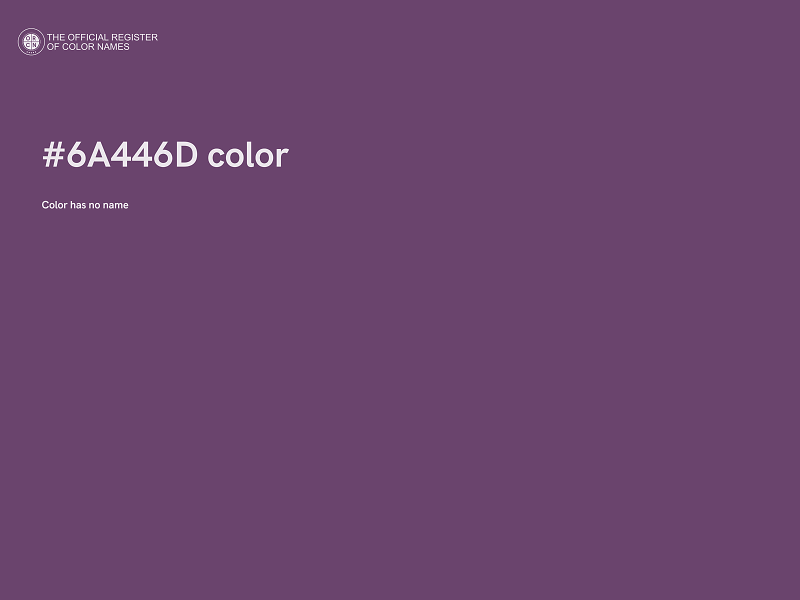 #6A446D color image