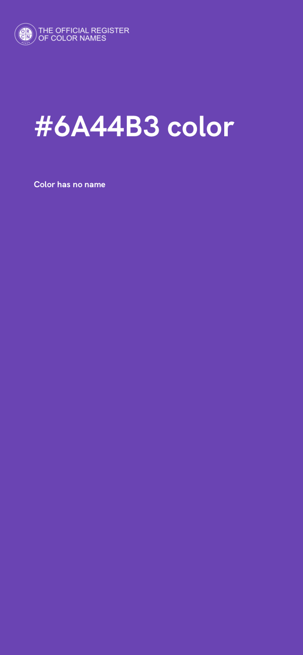 #6A44B3 color image