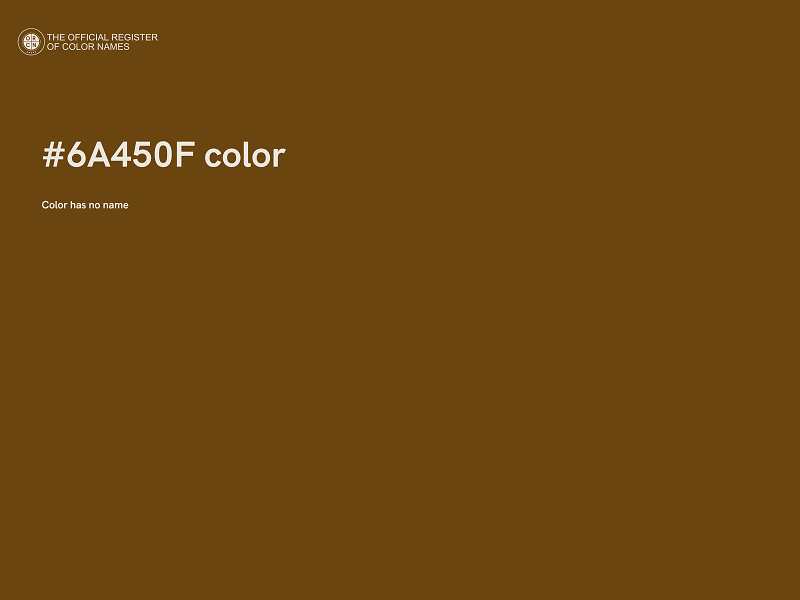 #6A450F color image