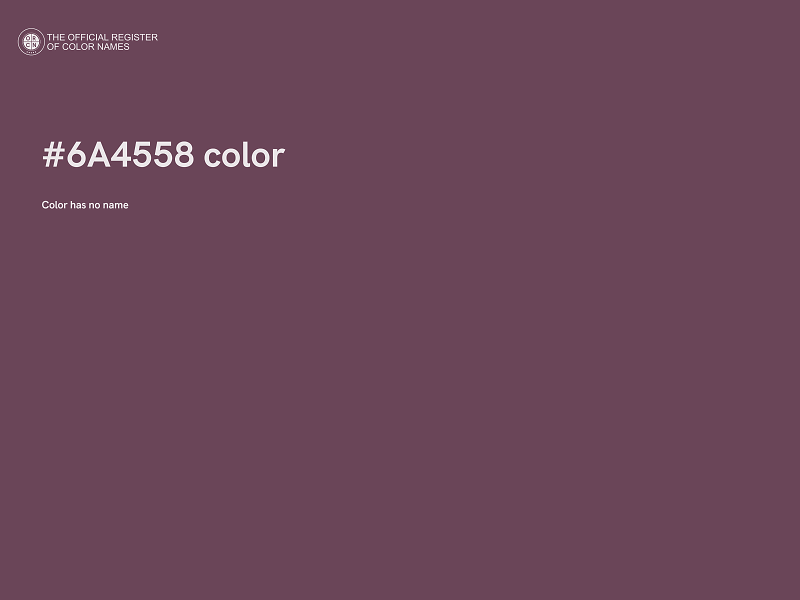 #6A4558 color image
