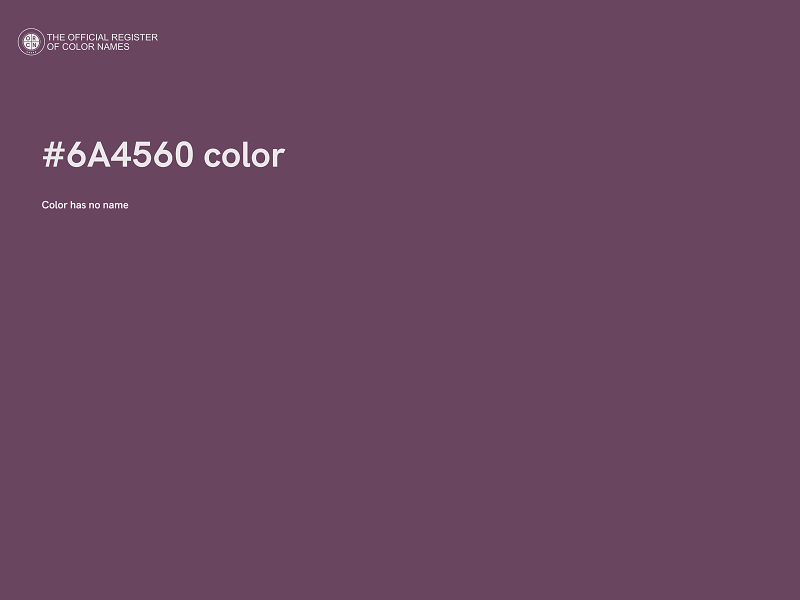 #6A4560 color image