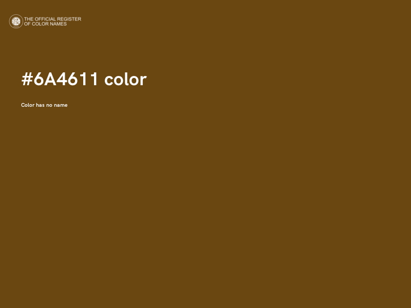 #6A4611 color image