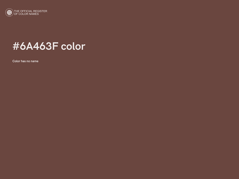 #6A463F color image