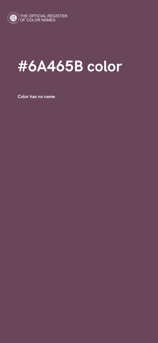 #6A465B color image