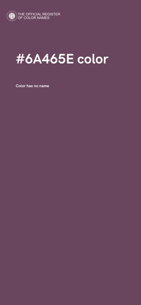 #6A465E color image