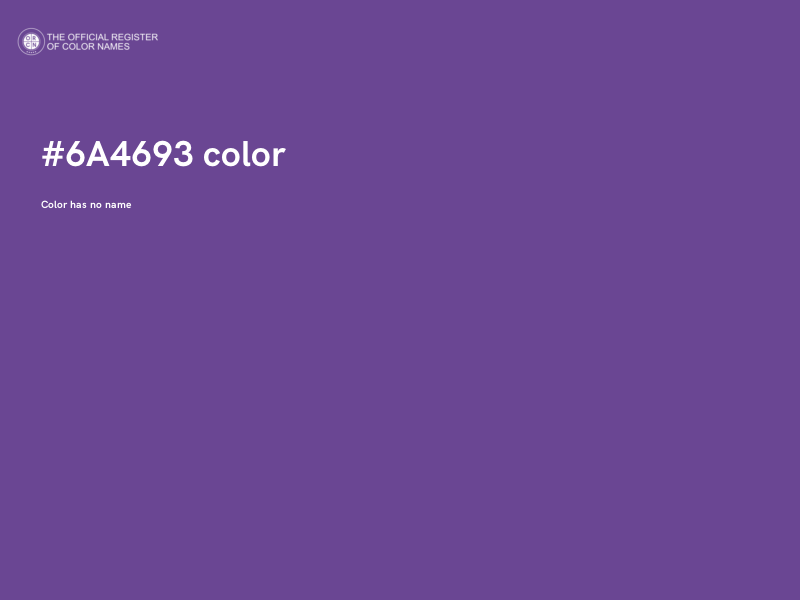 #6A4693 color image