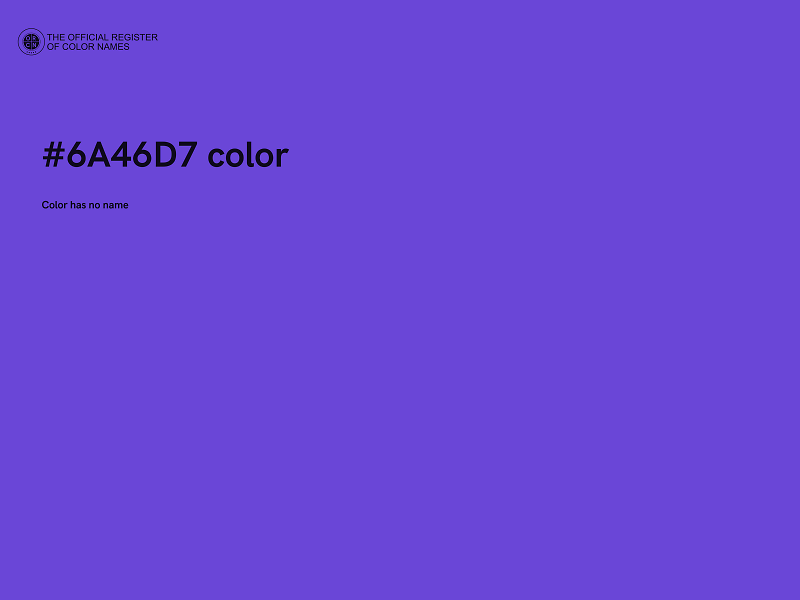 #6A46D7 color image