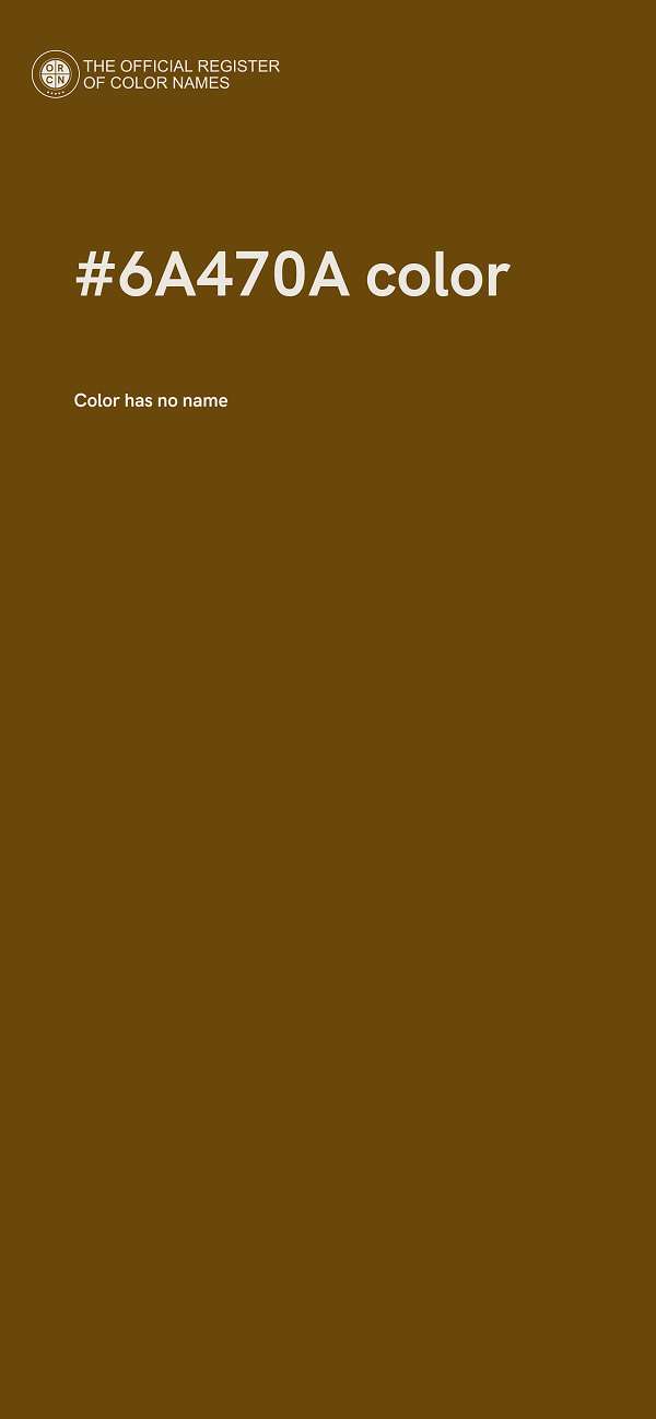 #6A470A color image