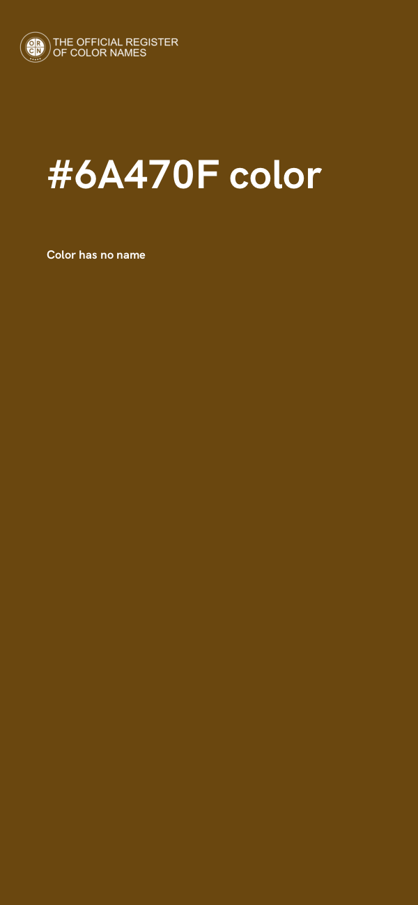 #6A470F color image
