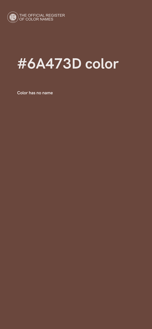 #6A473D color image